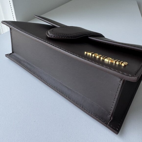 Jacquemus Le Grand Bambinou Chocolate Brown Handbag Large - Picture 9 of 10